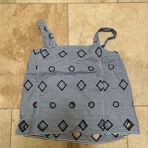 NWT Madewell tank with cut out shapes. Size 2